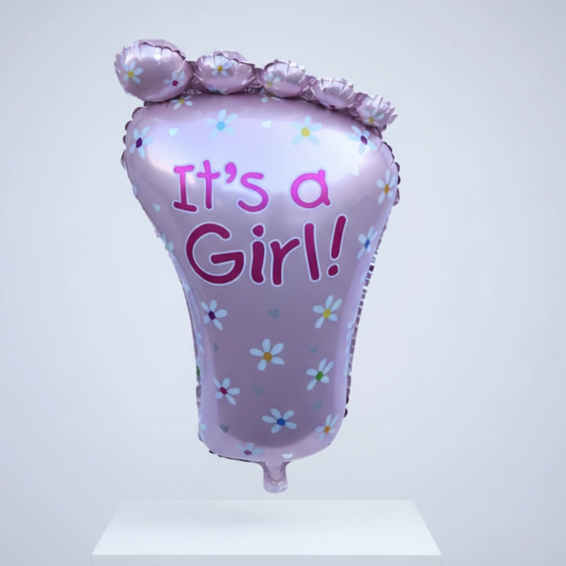 Baby Girl Foot Balloon